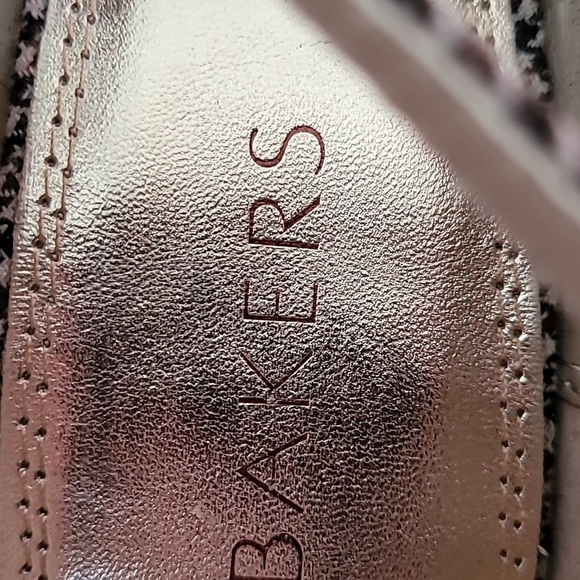 Bakers Herringbone Wedge Heels Sz 9 Preppy Office Business Casual - Picture 9 of 9
